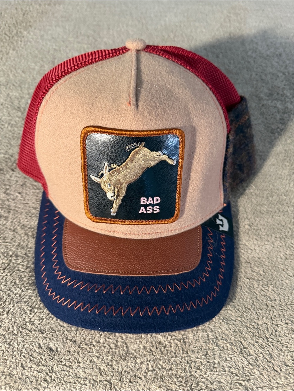 Goorin Bros. Bad Ass Embroidered Patch Trucker Hat